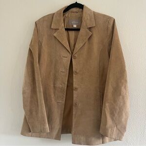 Croft & Barrow Light Brown Suede Blazer women’s Medium see details